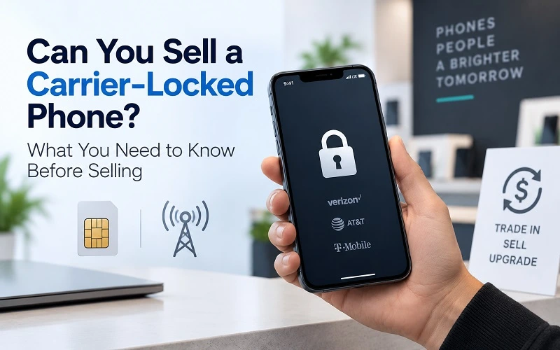 Carrier-locked smartphone being evaluated for resale in Orlando