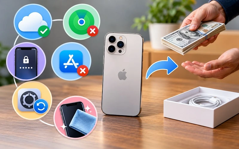 Preparing an iPhone before selling it in Orlando
